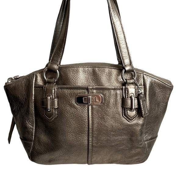 Coach metallic leather mini bag - Picture 1 of 14